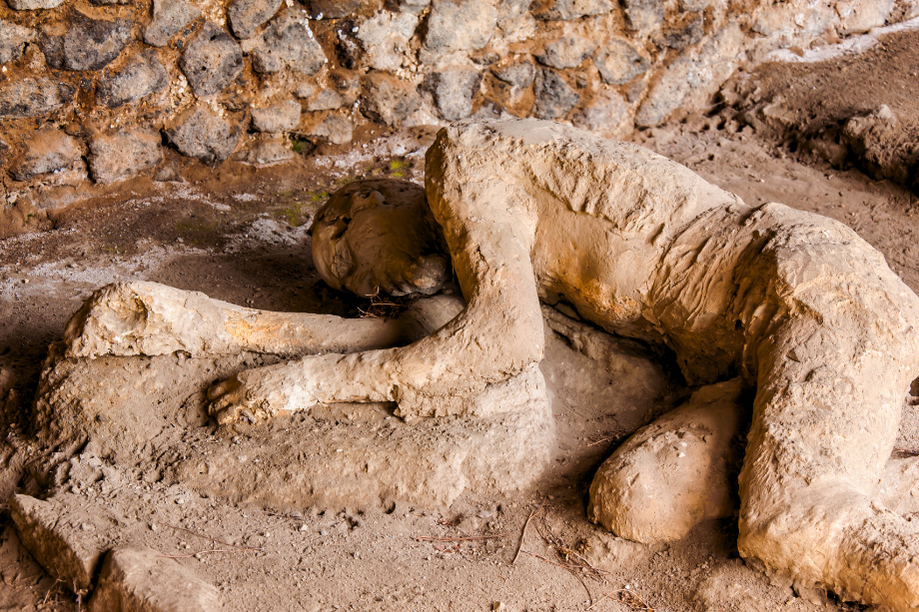 Pompeii taşlaşmış insanlar