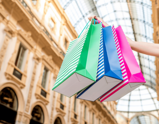 Milano'da alışveriş